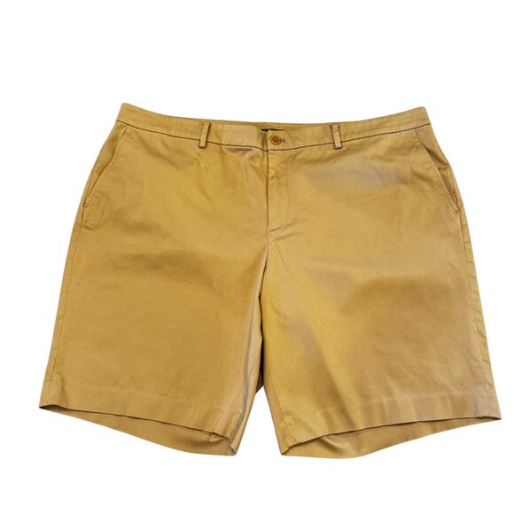 Like new LAUREN Ralph Lauren Tan Flat Front Chino Shorts Size 22W - Picture 6 of 8